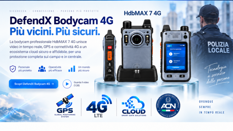Bodycam 4G Poliza Locale
